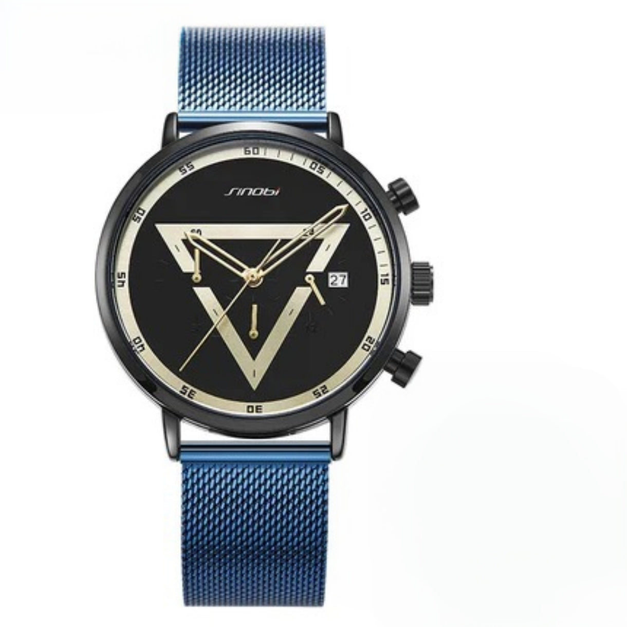 Stylish Men's Quartz Chronograph Watch - Multifunctional Sports Timepiece with Luminous Hands