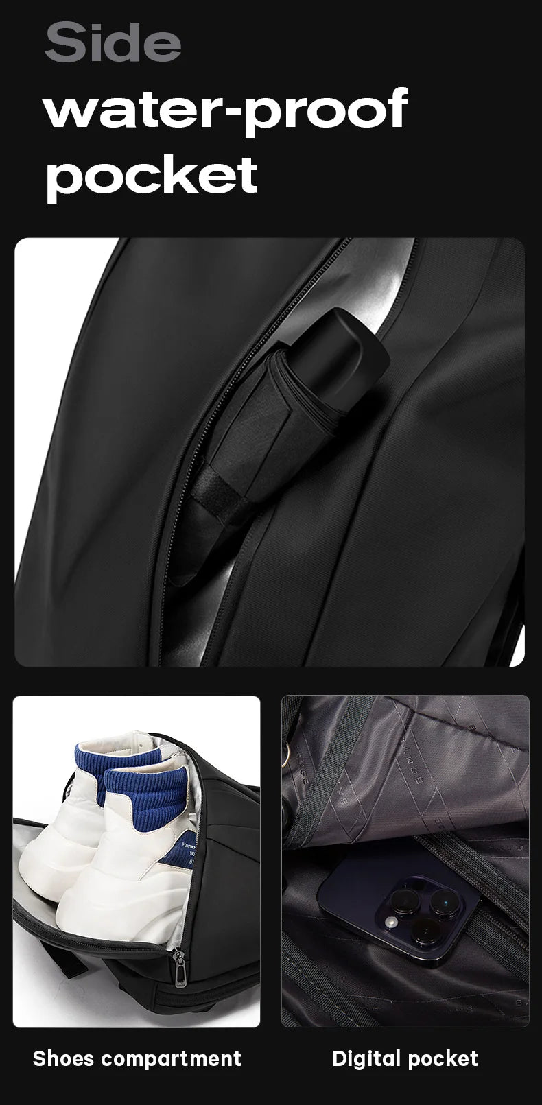 Versatile 15.6-Inch Waterproof Laptop Backpack for Men and Women - Perfect for Business and Travel!