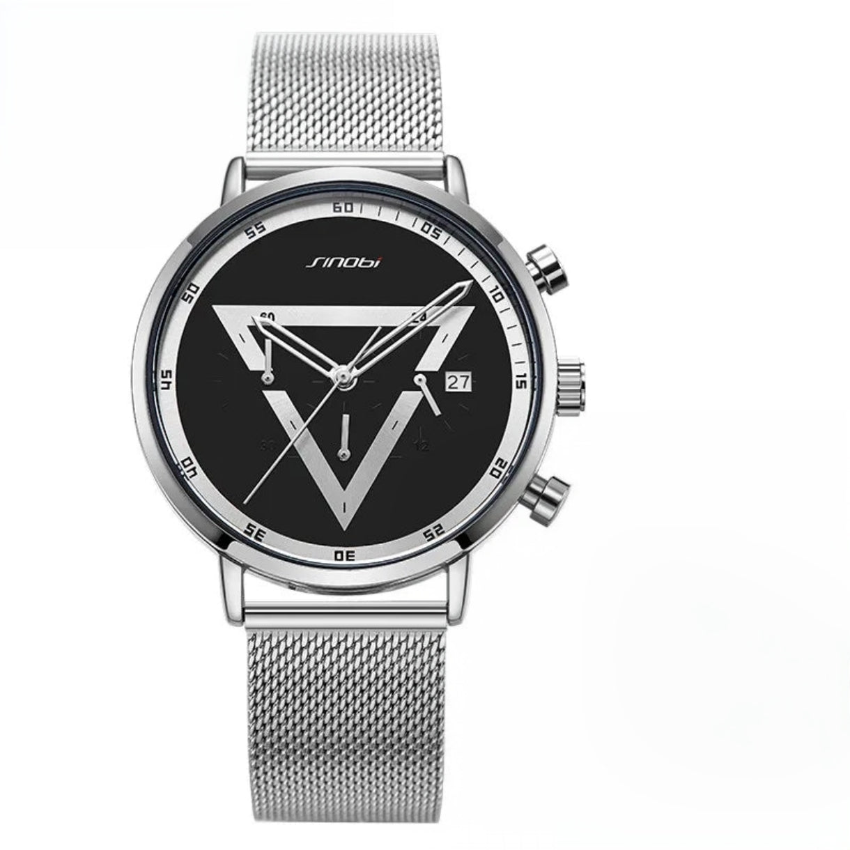 Stylish Men's Quartz Chronograph Watch - Multifunctional Sports Timepiece with Luminous Hands