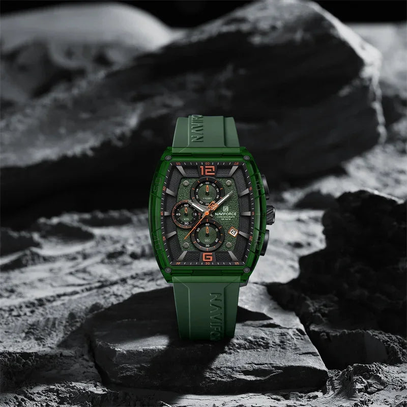 Discover the Ultimate Men's Quartz Wristwatch: Waterproof, Luminous, and Stylish Silicone Strap for Casual Elegance