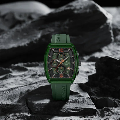 Discover the Ultimate Men's Quartz Wristwatch: Waterproof, Luminous, and Stylish Silicone Strap for Casual Elegance