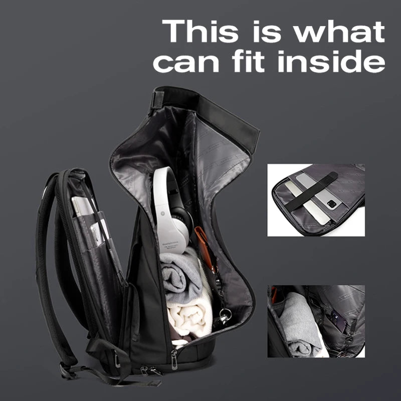 Versatile 15.6-Inch Waterproof Laptop Backpack for Men and Women - Perfect for Business and Travel!