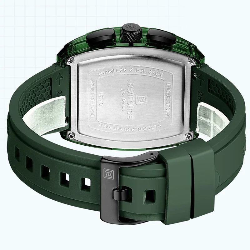 Discover the Ultimate Men's Quartz Wristwatch: Waterproof, Luminous, and Stylish Silicone Strap for Casual Elegance