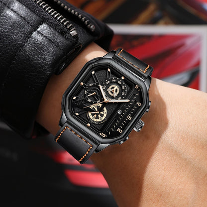 Men's Elegant Quartz Watch – Timeless Business Style with Calendar Functionality