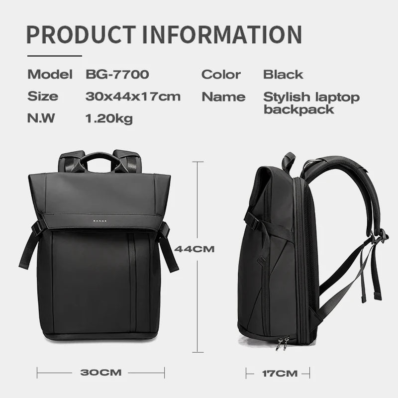 Versatile 15.6-Inch Waterproof Laptop Backpack for Men and Women - Perfect for Business and Travel!